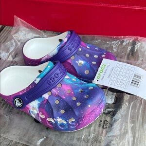 CROCS Kids Galaxy Sandals - Purple and Blue